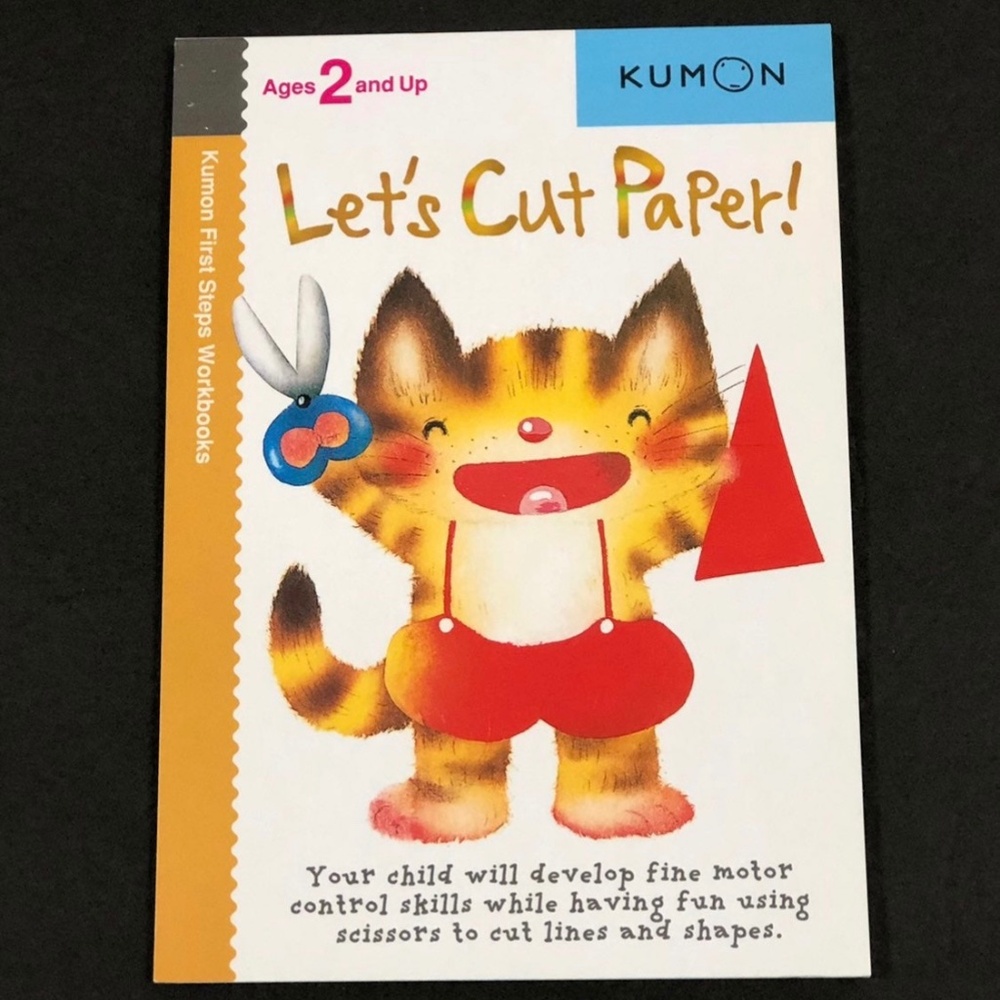 Kumon Let's Cut Paper First Steps Workbook Ages 2 and up